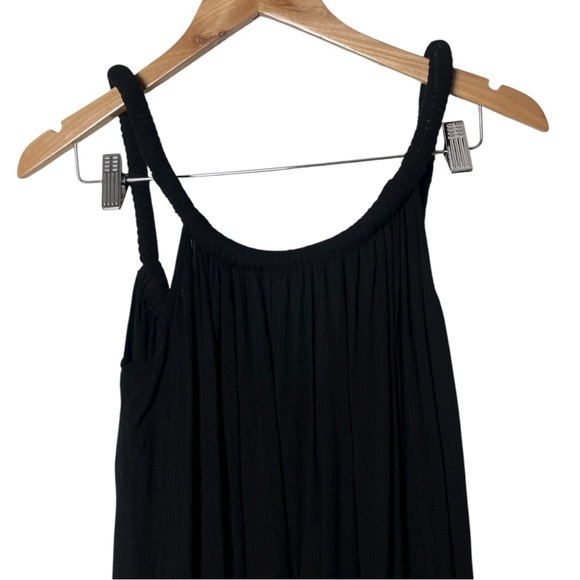 NWT Tularosa Poesie Black Maxi Gauzy Dress L - Picture 7 of 9